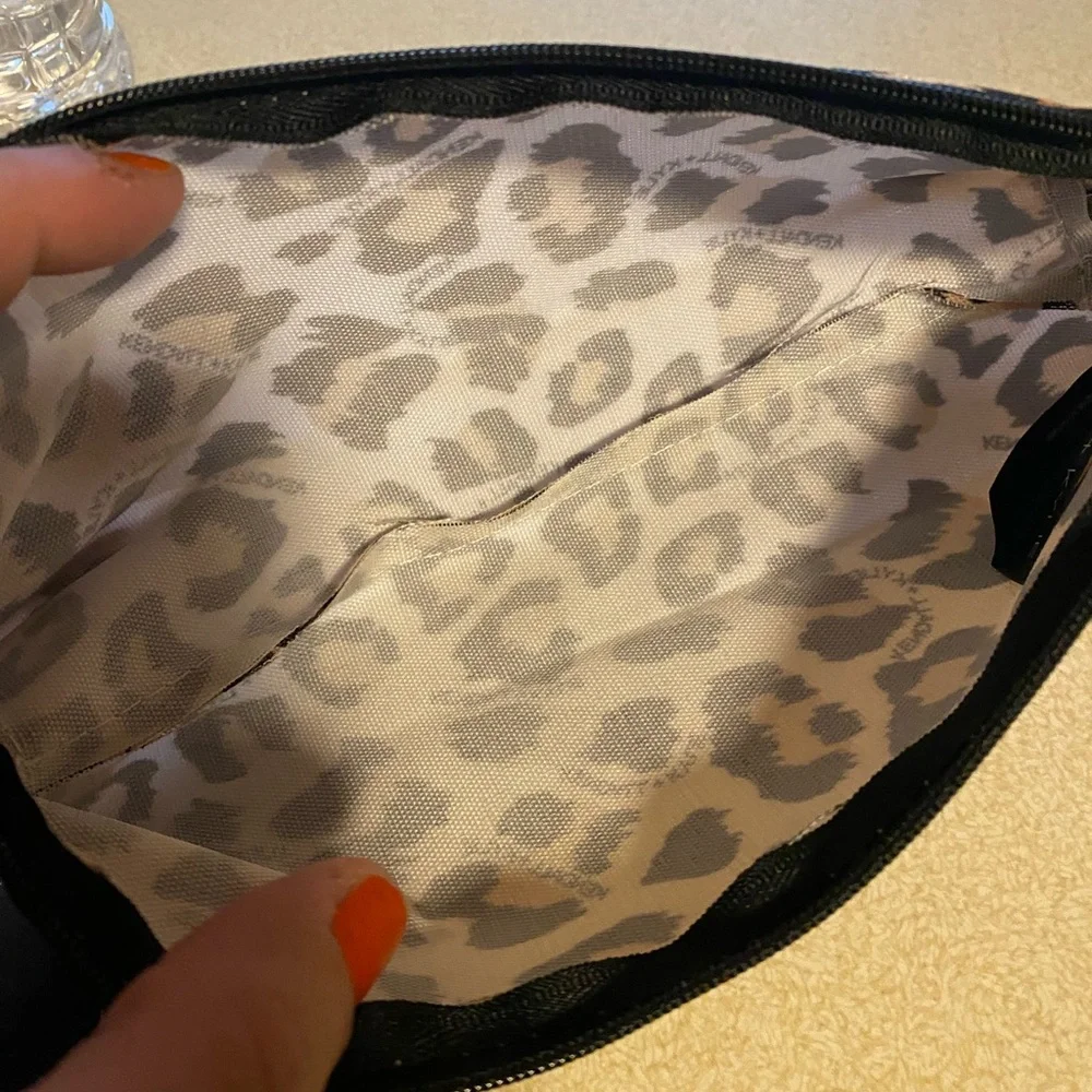 Kendall & Kylie Leopard Print Cosmetic Pouch - Pink, Black, Brown